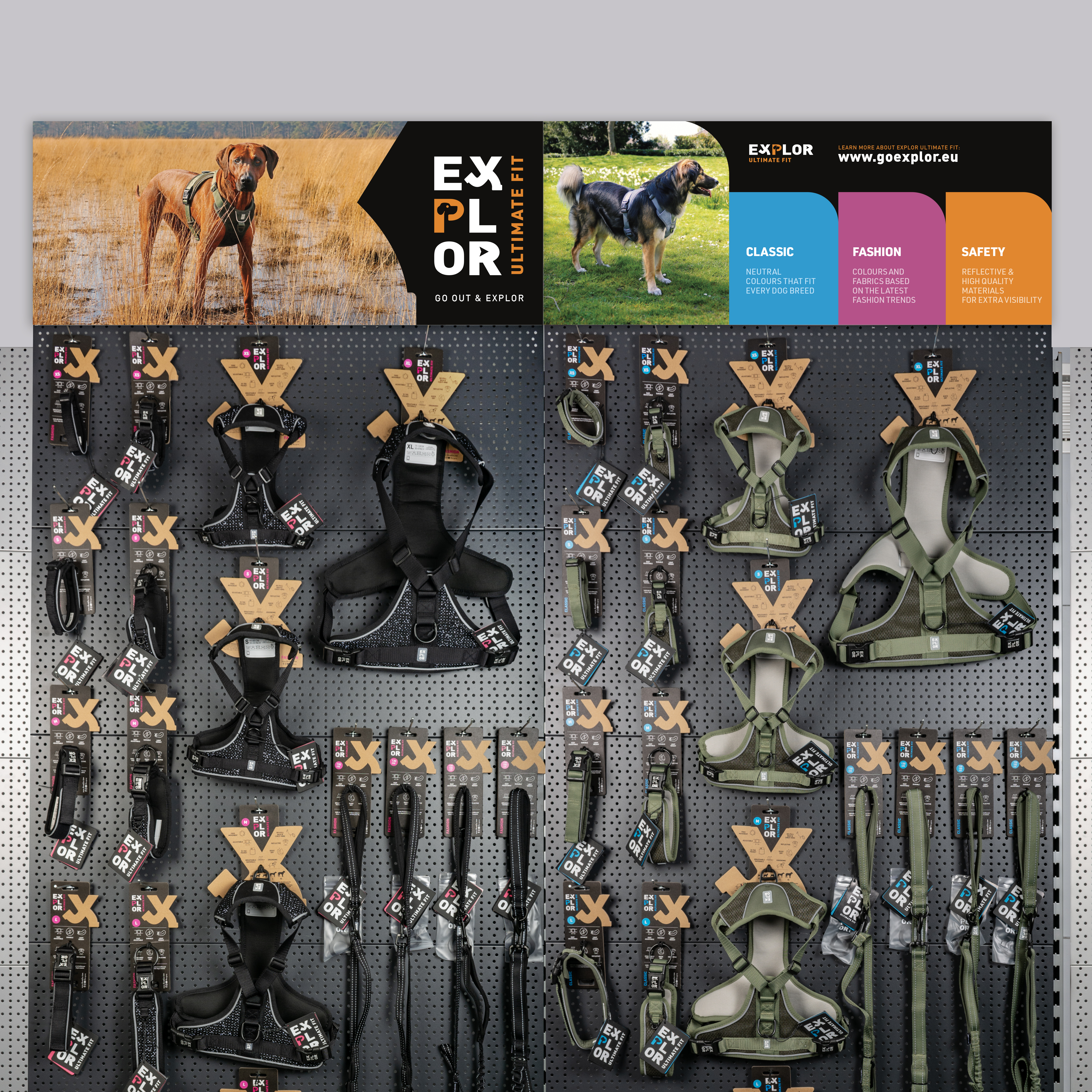 EXPLOR Ultimate Fit POS Materiaal